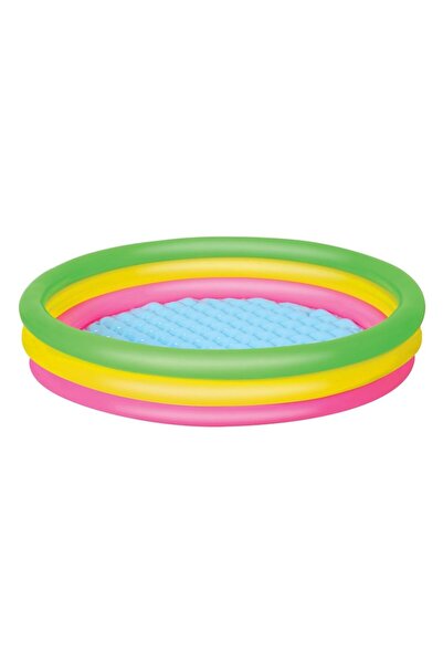 BESTWAY Children's Pool with 3 Colored Rings, 152 cm x 30 cm
