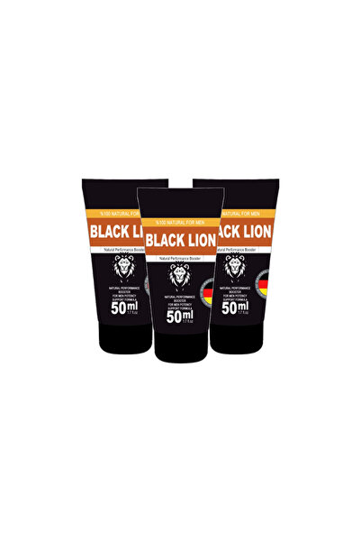 bzrv كريم بلاك ليون 50 مل 3 قطع، كريم معزز للرجال، كريم محفز للحظات خاصة