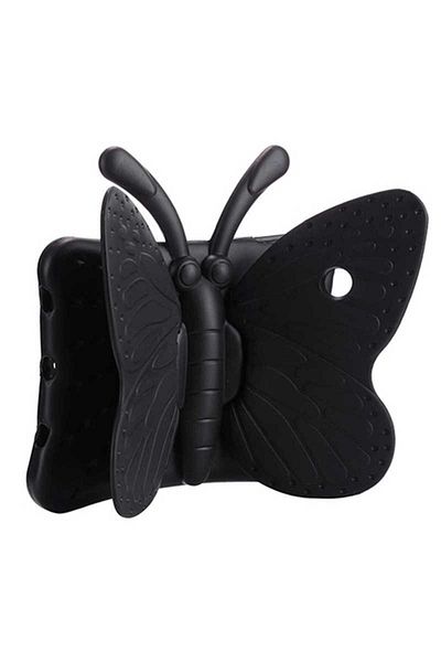 Cep Plus Galaxy Tab A7 10.4 T500 2020 Compatible Cppl Butterfly Stand Tablet Case-Black