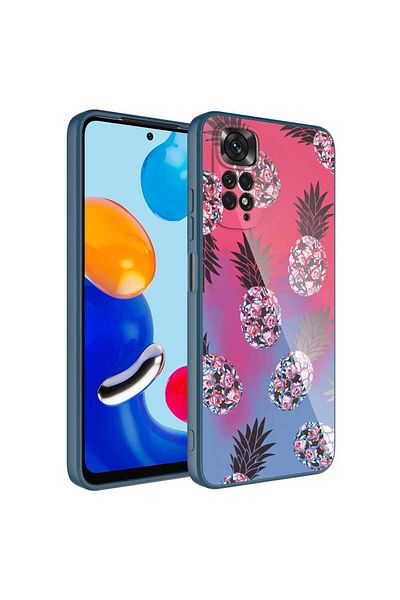Cep Plus حافظة Redmi Note 11 العالمية من السيليكون الصلب المزخرف مع غطاء إيبوكسي CPPL لحماية الكاميرا - NO3