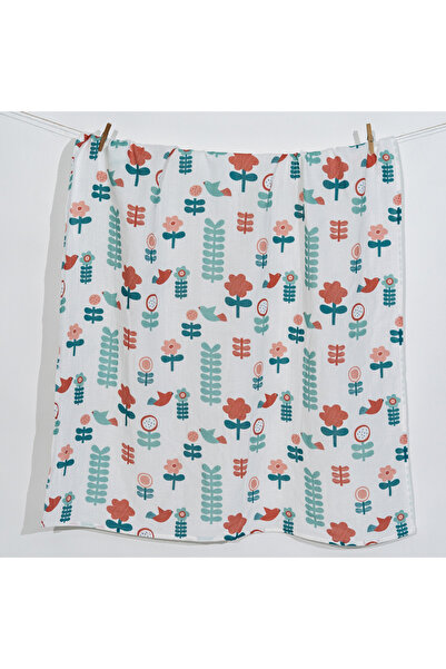 itsybitsy Amulet Blossom, Muslin Baby Blanket, 70X70 cm