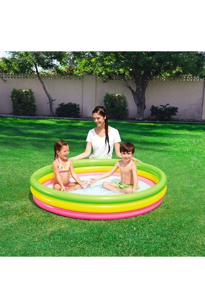 BESTWAY 152x30 Cm 3 Compartment Inflatable Floor Pool