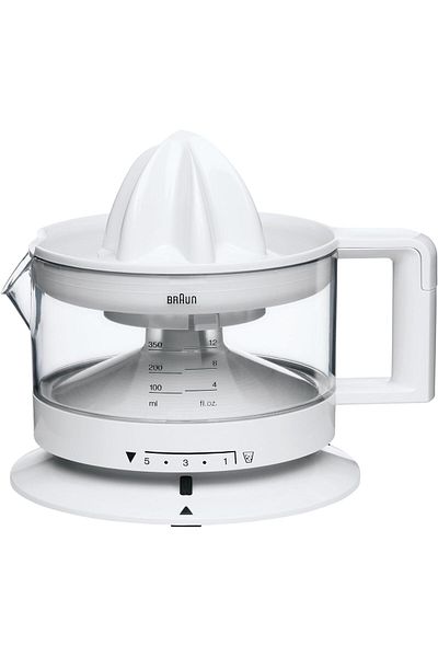 Braun عصارة حمضيات، 20 واط، 400 مل، سعة الإبريق، دوران في اتجاهين