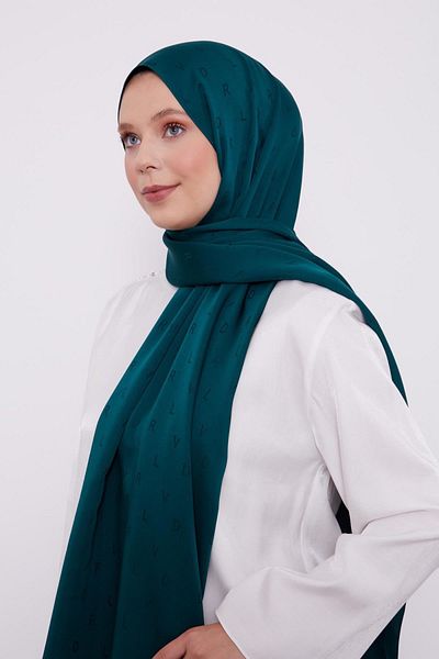 İLKYAZ LEVİDOR LVD șal jacquard imprimat smarald