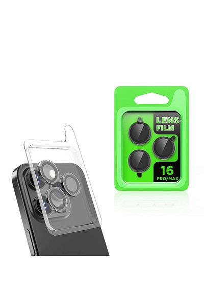 Cep Plus Apple iPhone 16 Pro Max Cppl Cl-07 Camera Lens Protector-Black