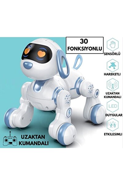 Olomo Eğitici Uzaktan Kumandalı Şarjlı Işıklı Sesli Dans Eden Programlanabilir Akıllı Robot Köpek