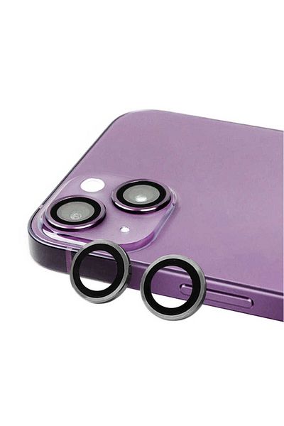 Cep Plus Cppl Cl-07 Camera Protector Compatible for iPhone 14-Dark Gray
