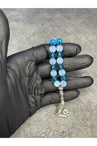 Mos Tespih Glass Natural Stone Double Color Ben-Ra Model Prayer Beads