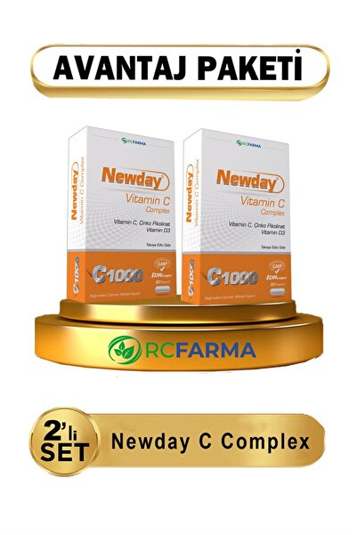 Rcfarma Newday Vitamin C Complex 30 Kapsül 2 Adet