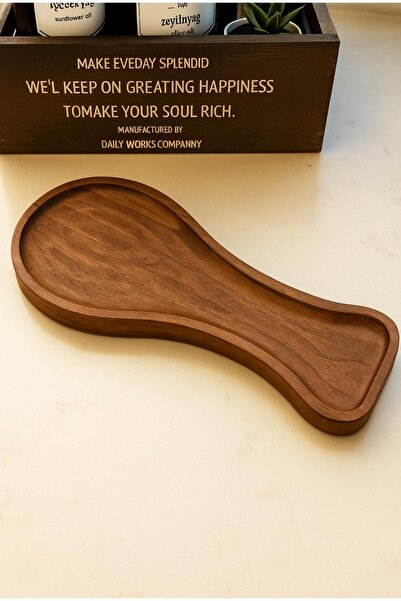 Dia قاعدة ملعقة خشبية