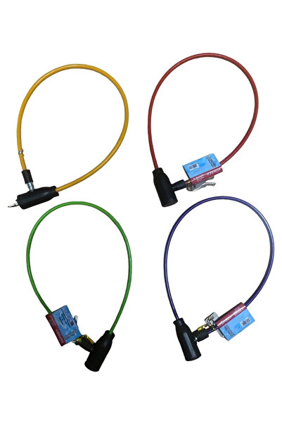 DİGİFULL Anahtarlı Bisiklet Kilidi Asorti Çelik Halat Üzeri Silikon Kaplamalı 1 Adet