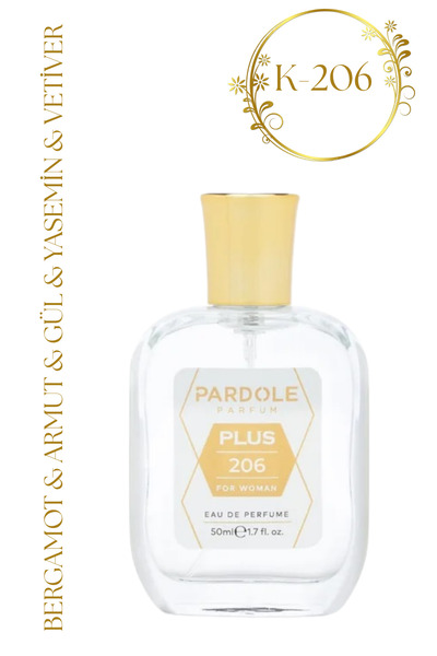 PARDOLE K-206 Çiçeksi Odunsu Favoris Kadın Parfüm - 50 ml - Bergamot, Armut, ...