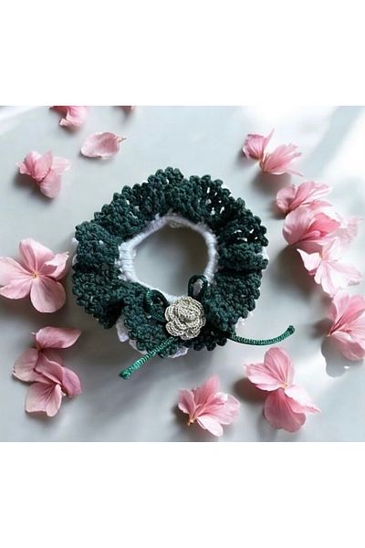 Nimet Abla Butik Embroidered Elastic Fabric Bagel Buckle