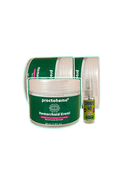 Adoil Proctohemo Relaxing Massage Care Cream 3X100 Ml+30 ml with Black Seed Oil