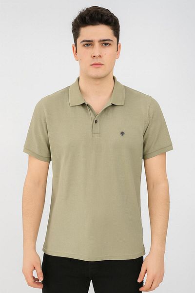 CLASSİCS MEN Gewer Slim Fit Men's Short Sleeve Polo Neck Tshirt - 7350