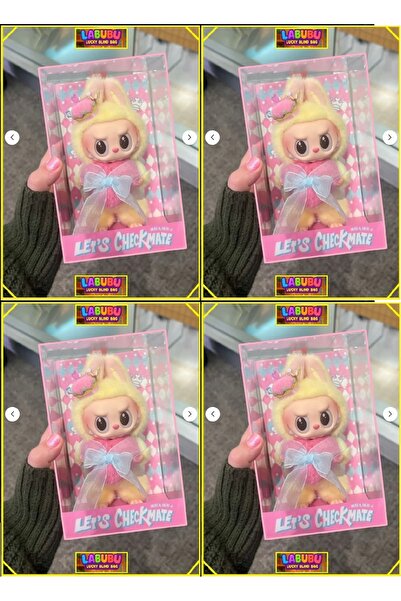 OYUNCAKSAHİLİ Peluş Labubu Kalp Toka Kurdela Aksesuarlı Love Happines Hope Serenity Loyalty Luck Pop