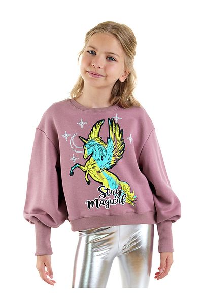 Denokids Hanorac pentru fetiță Unicorn Dusty Rose