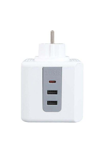 Zibox Vea Ve-23089 2X USB 1X Type-C 3-Plus Child and Thermal Protection Group Socket
