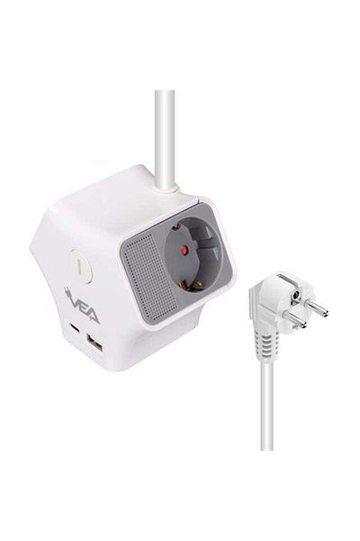 Zibox Vea Ve-G903Yc 3 Gang Usb+ Type-C Input Switched 1.5 Meter Group Socket
