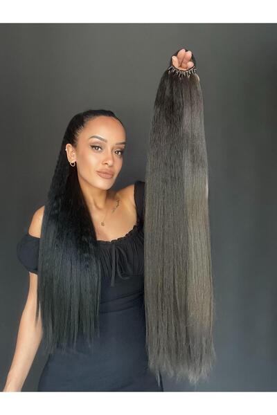 Suzan Peruk Düz Ekstra uzun Lastikli At Kuyruğu Saç