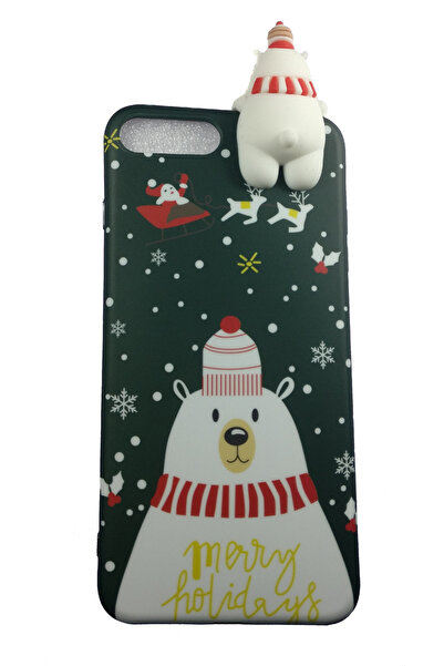 OEM Carcasă compatibilă cu, iPhone 7 Plus, Vacanțe, Urs Polar, multicoloră