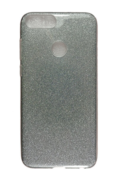 OEM Θήκη συμβατή με Huawei P Smart Σιλικόνη με γκλίτερ Γκλίτερ Ασημί