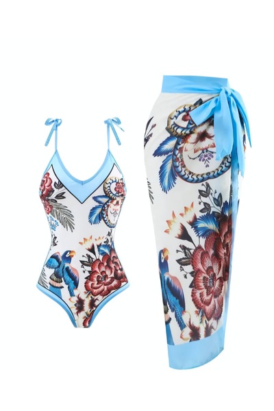 G&H UNDERWEAR Set Pareo pentru costum de baie Summerflowers