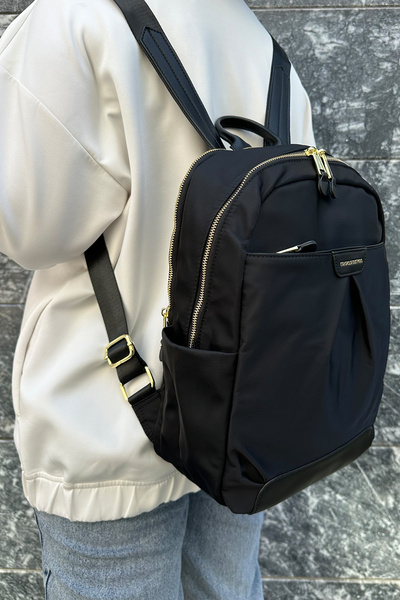 Just Polo Water Resistant Parachute Fabric Backpack (School, Paperwork, Computer, Laptop Bag)