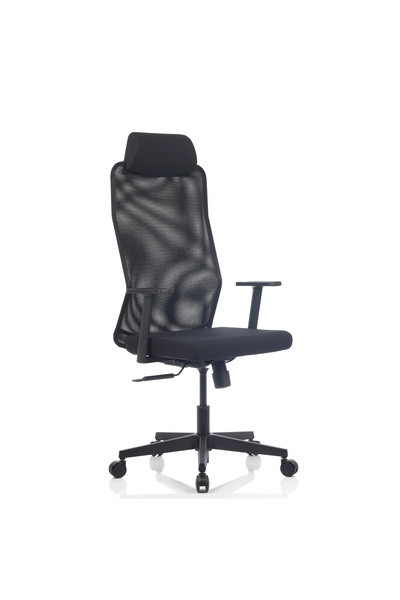 Bürosit Rima 9 Başlıklı Plastik Sabit Kolçak Çalışma Koltuğu (Kumaş)