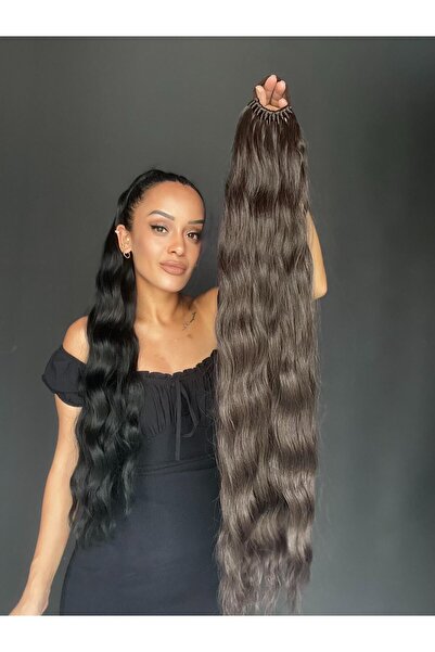 Suzan Peruk Su Dalgası Lastikli At Kuyruğu Saç Tokası