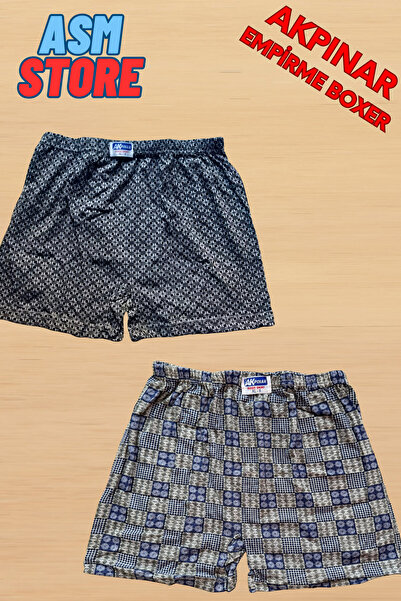Akpınar 3-Piece Men's Cotton Boxer Set |   Assortment Color – Patterned – Thin Structure