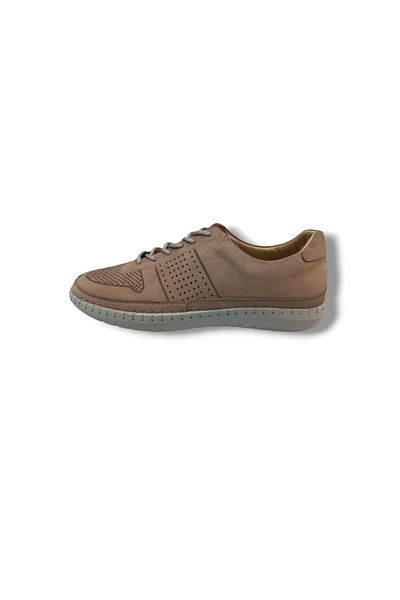 Growish Gr0344 Genuine Nubuck Leather Stitched Lightweight Poly Sole Men's Sneaker Sports Shoes