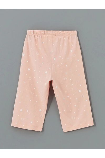 LC Waikiki Lcw Kids Pink Elastic Waist Printed Girls' Pajama Bottoms