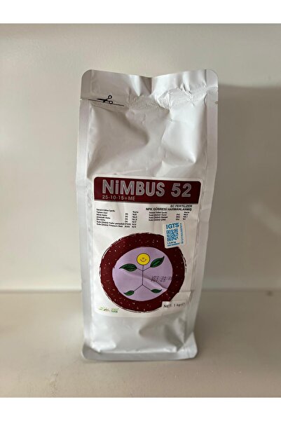 2000 Tarım 2000 Nimbus 52 25-10-15 NPK Gübresi 1 KG