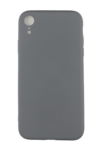 OEM Carcasă compatibilă cu iPhone XR, gri, silicon lichid