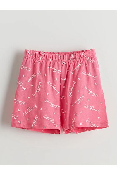 LC Waikiki Lcw Kids Pink Girls' Sleepwear Bottom with Elastic Waist
