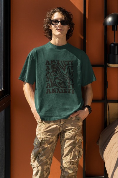 ArtYus تي شيرت رجالي/نسائي مطبوع برقبة دائرية وأكمام قصيرة