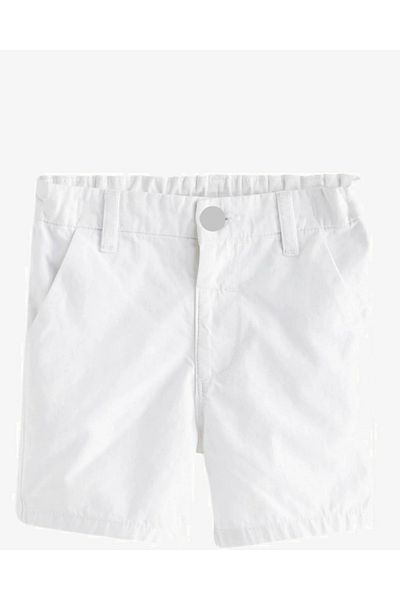 rois Baby Child 100% Cotton White Shorts Casual Cut