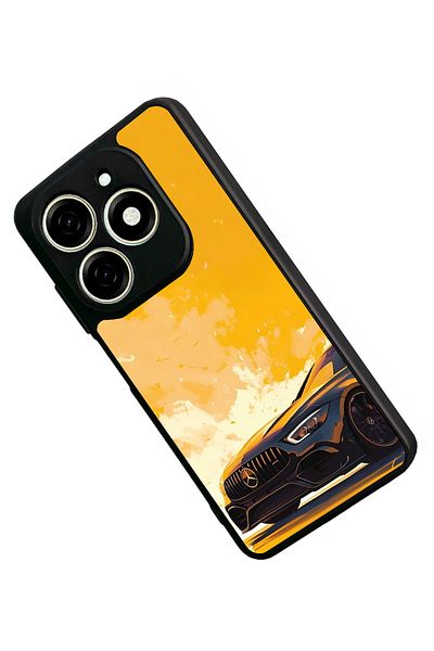 TECNO حافظة Spark 20C متوافقة مع اللون الأسود غير اللامع - سيليكون ناعم، واقي، غطاء ممتص للصدمات