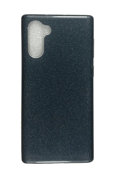 OEM Carcasă compatibilă cu Samsung Galaxy Note 10, silicon cu sclipici, neagră
