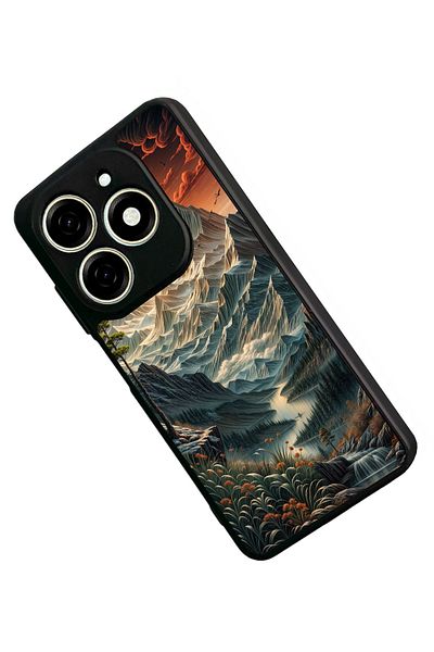 TECNO حافظة Spark 20C متوافقة مع اللون الأسود غير اللامع - سيليكون ناعم، واقي، غطاء ممتص للصدمات