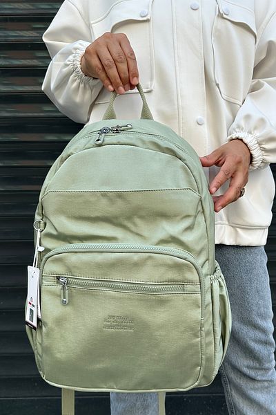 Just Polo Water Resistant Parachute Fabric Backpack (School, Paperwork, Computer, Laptop Bag)