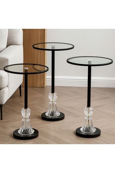 Gharaib Al Tuhaf 3-piece crystal base table set