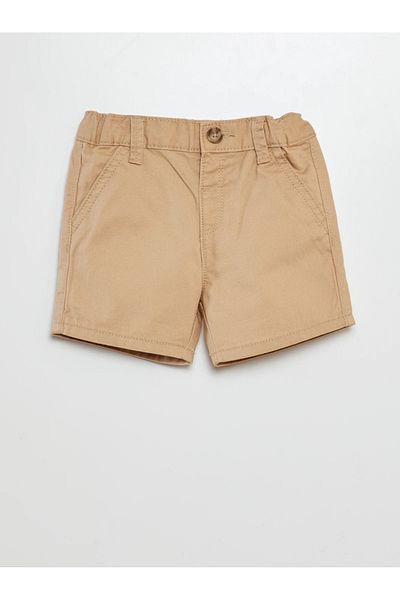 rois Baby Child 100% Cotton Beige Shorts Casual Cut