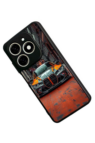 TECNO حافظة Spark 20 Matte Black المتوافقة - سيليكون ناعم، واقي، غطاء ممتص للصدمات