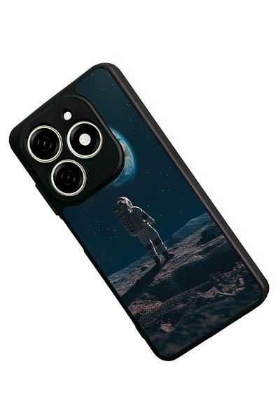 TECNO حافظة Spark 20 Matte Black المتوافقة - سيليكون ناعم، واقي، غطاء ممتص للصدمات