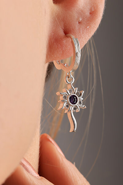 Lucente Jewellery Özel Hediye Kutulu 925 Ayar Gümüş Kaplama Ra'nın Gözü Küpe