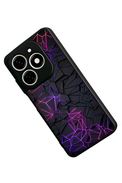 TECNO حافظة Spark 20C متوافقة مع اللون الأسود غير اللامع - سيليكون ناعم، واقي، غطاء ممتص للصدمات