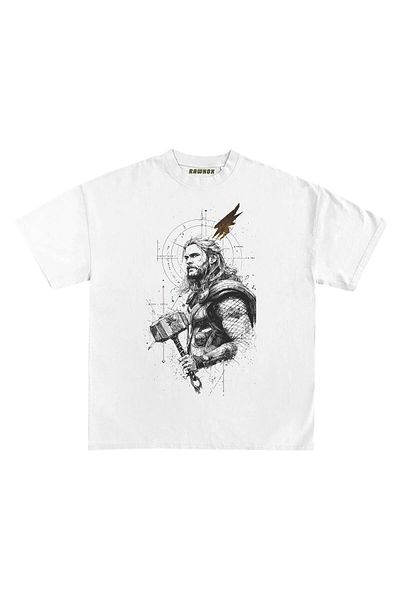 RawNox Unisex Loose Fit Special Thor Printed Tshirt