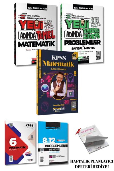Yediiklim Yayınları 2026 KPSS Yedi Adımda Temel Matematik Problemler Konu Anl...